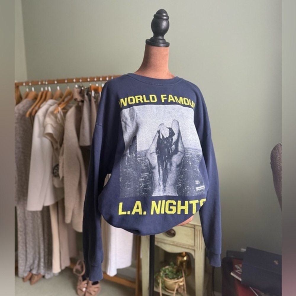 Divided Navy Blue Graphic Sweatshirt